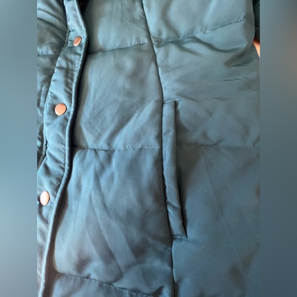 LOFT LADIES QUILTED PUFFER JACKET SIZE SMALL DARK TEAL COLOR. LIKE BRAND NEW. - Picture 10 of 12